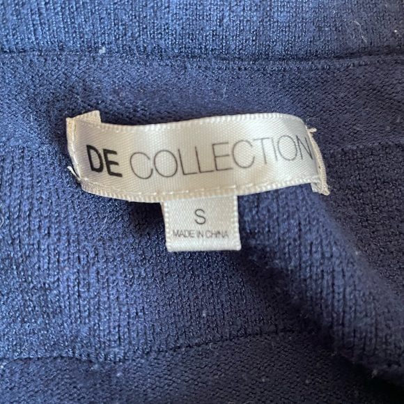 Blue Striped DownEast Collection Sweater Pencil Skirt - Picture 2 of 2